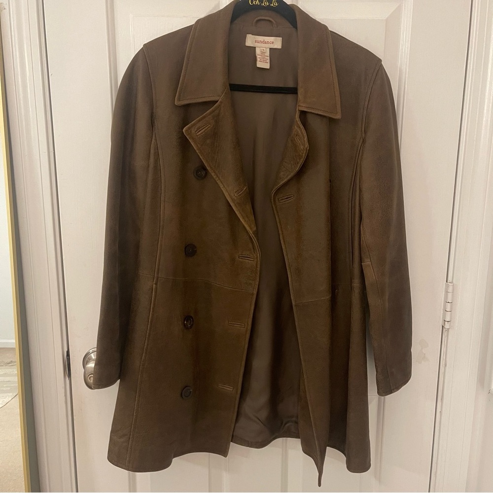 Sundance Brown Leather Women's Jacket - Picture 5 of 15